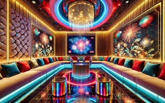Thiết Kế Nội Thất Karaoke Lấy Cảm Hứng Từ Hiệu Ứng Pháo Hoa